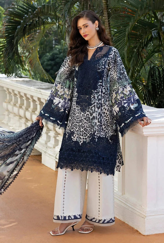 Elaf - Luxury Lawn Embroidered Unstitched 3 Piece - ESA-3B
