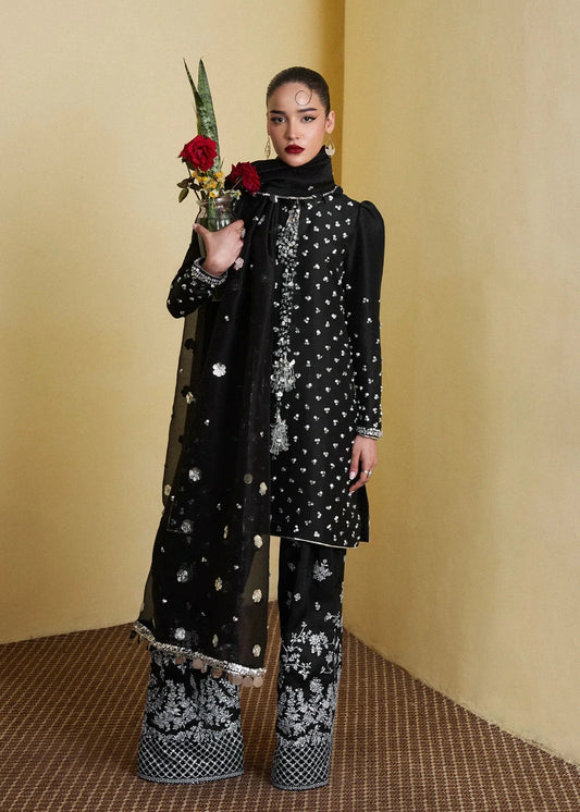 Hussain Rehar Elegant Raw Silk 3 Piece Unstitched Collection Kiara