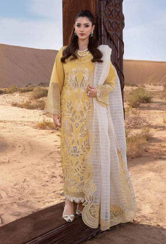 Rang Rasiya - Luxury Lawn Embroidered Unstitched 3 Piece - Hoorain