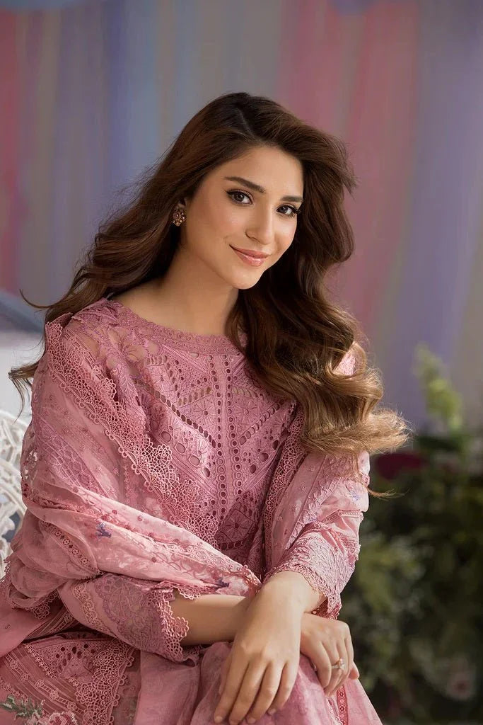 Sobia Nazir Luxury Lawn Embroidered Unstitched 3 Piece Collection 10A - 3 Pieces Lawn - Zainabjees