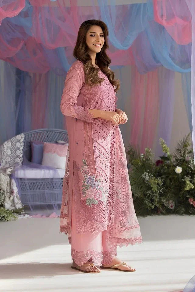 Sobia Nazir Luxury Lawn Embroidered Unstitched 3 Piece Collection 10A - 3 Pieces Lawn - Zainabjees