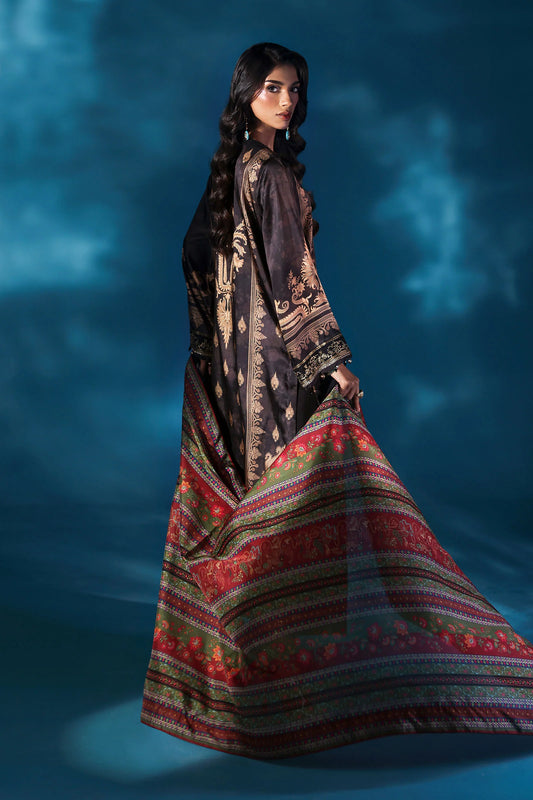 Maria.B Embroidered Satin Silk Suit 3 Pc Unstitched MPS-W25-02