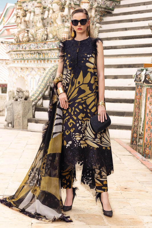 Maria.B - Luxury Lawn Embroidered Unstitched 3 Piece - MPT-2809-B