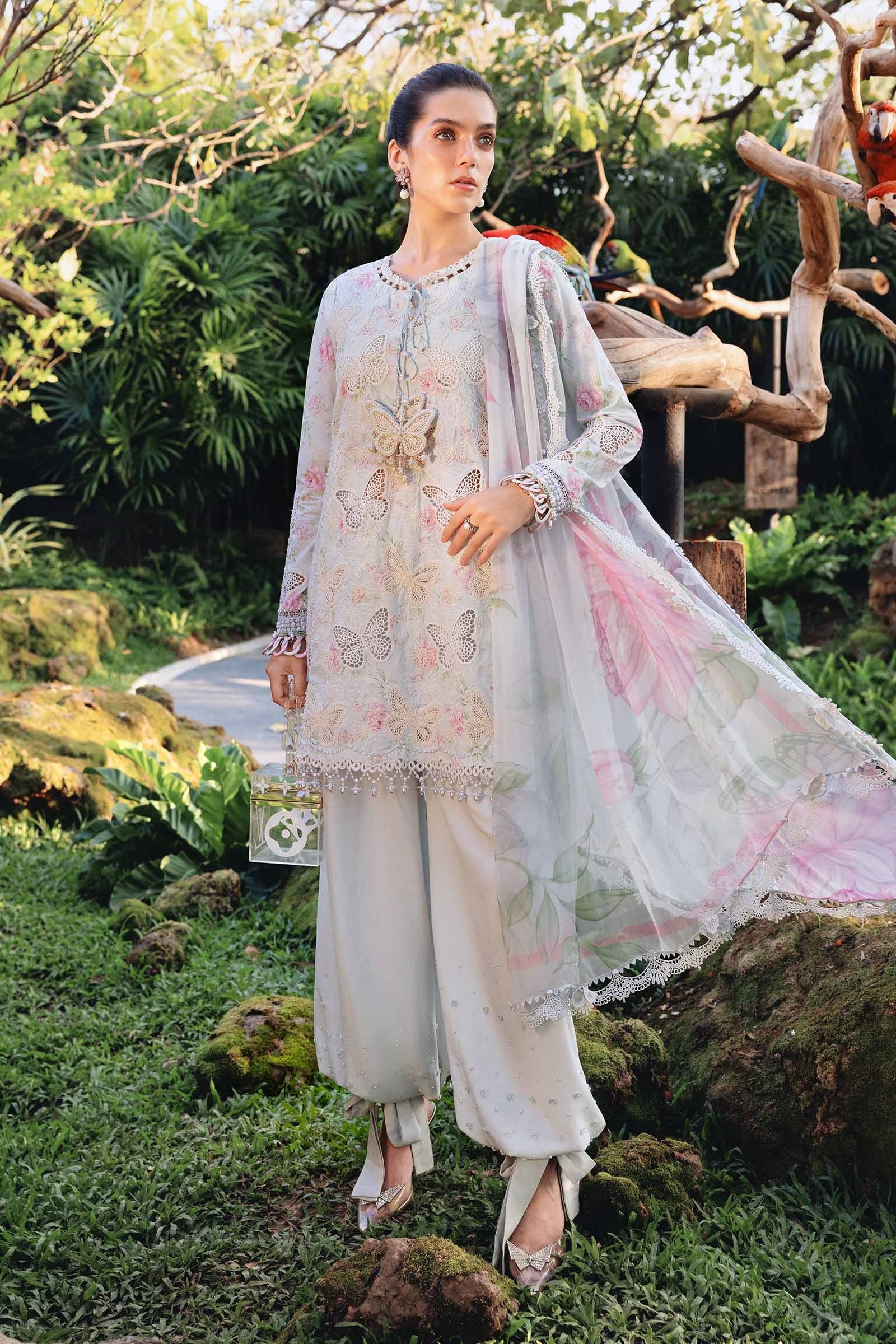 sachin and babi light blue dress Maria B | Pre Fall Dresses