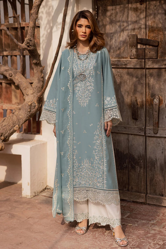 Batik - Naisha - Luxury Lawn Embroidered Unstitched 3 Piece