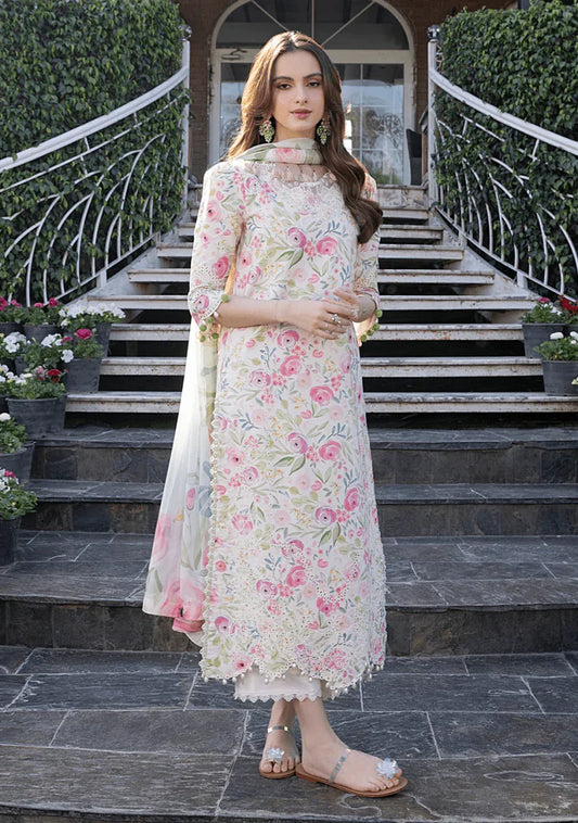 Crimson Luxury Embroiderd Lawn 3 Pc Unstitched Izel PETAL - 3 Pieces Lawn - Zainabjees