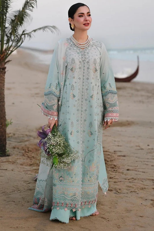 Qalamkar Sahil - Lawn Embroidered 3 Piece Unstitched - SA-05 AYRA