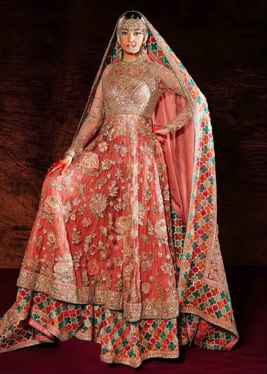 Hussain Rehar Saaz Luxury Net Embroidered 3Pc Unstitched Suit PA-223