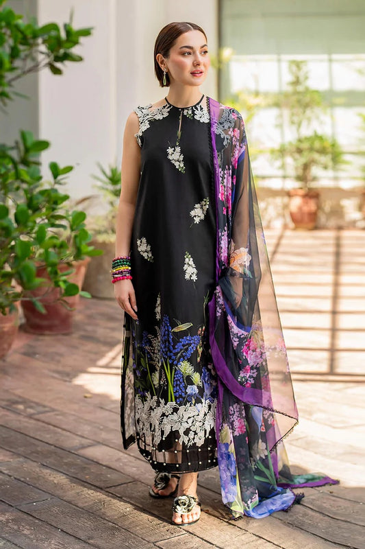 Asifa and Nabeel - Lawn Embroidered 3 Piece Unstitched - Surma MK-14