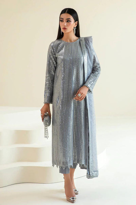 Baroque Exclusive Formal Embroidered Sequence Chiffon 3 Pc Unstitched UF-383