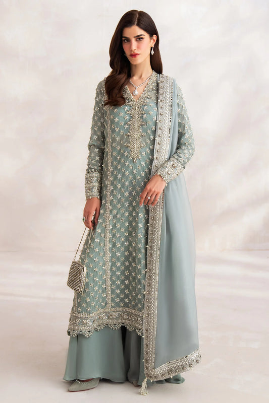 Elan Wedding Festive Luxury Pure Chiffon Hand Made Unstitched Collection CÉLESTINE