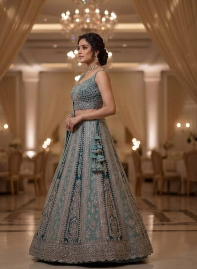 Bin Ilyas Luxury Raw Silk Embroidered Hand Emblishment Collection 212-A