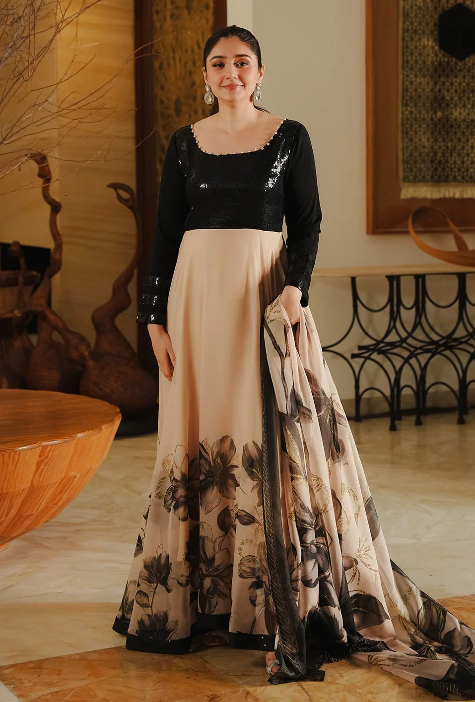 luxury silk dress Luxury Silk Dresses Cowl Neck Sleeveless Silk Midi Dress Black / M