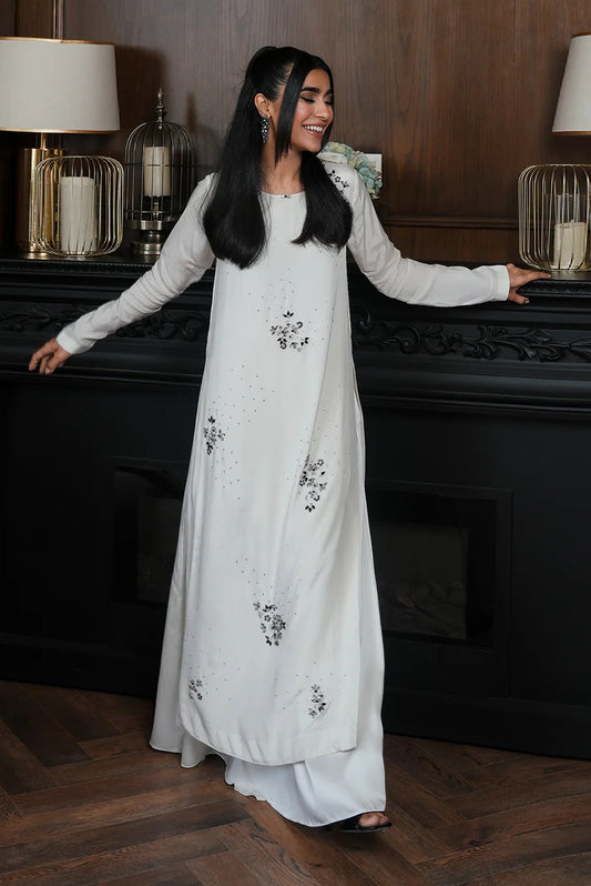 Lulusar Abril Long - Luxury Raw Silk Embroidered 3 Piece Unstitched