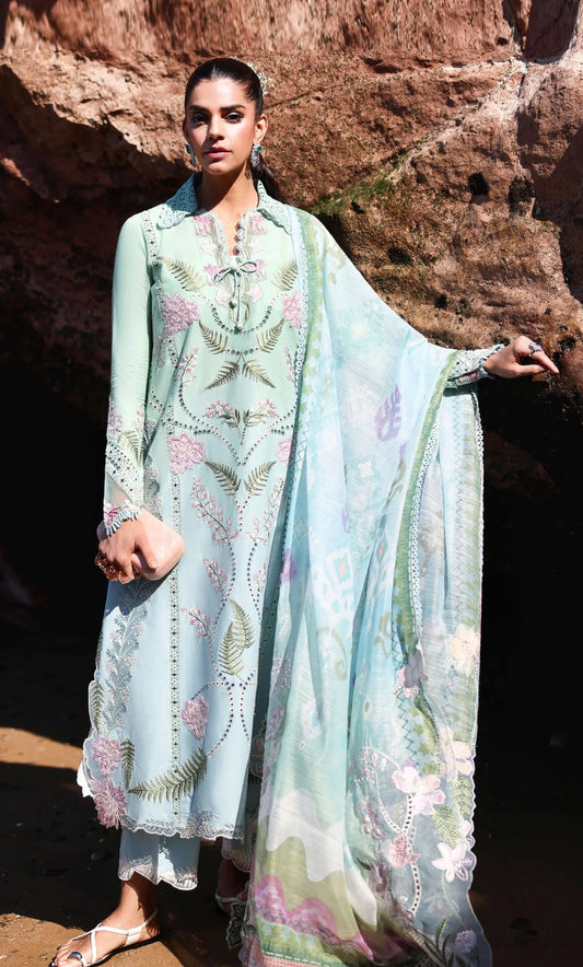 Saira Shakira Luxury Lawn Unstitched Embroidered 3Pc Suit TALI 3-B