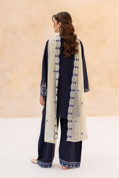 Pehnawa Luxury Lawn Embroidered 3 Pc Unstitched Suit-Amani Sapphire