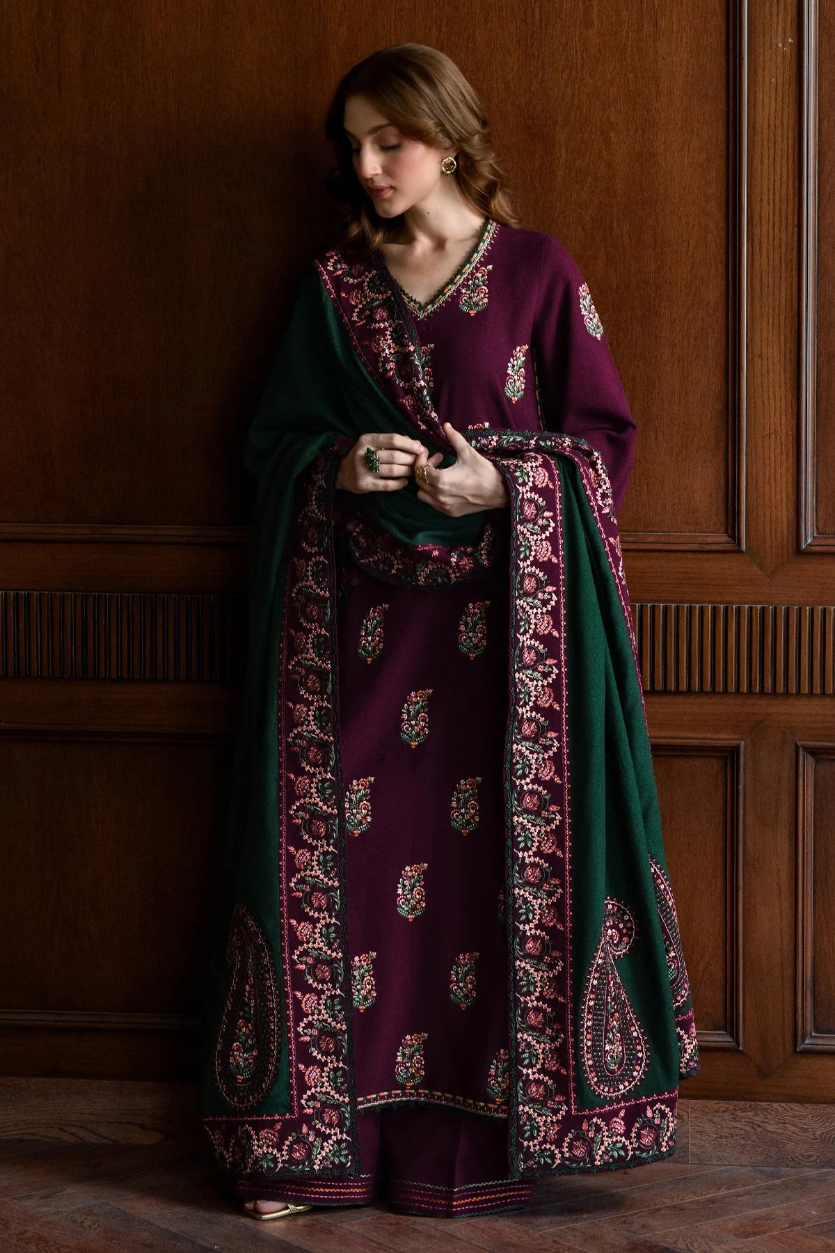 Embroidery Branded Unstitched Clothes NISA  EC119 Unstitched Embroidered  Lawn Piece