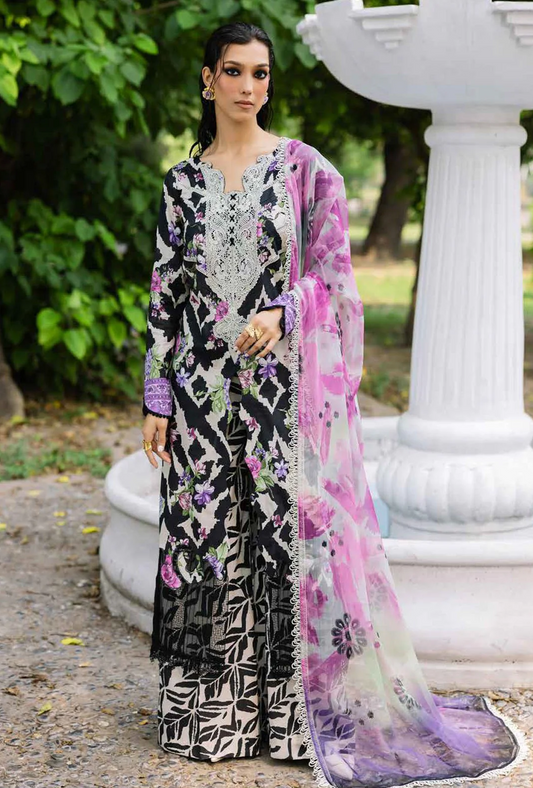 Nureh Chikankari Lawn Suits Unstitched 3 Piece D-05 Daily Delights