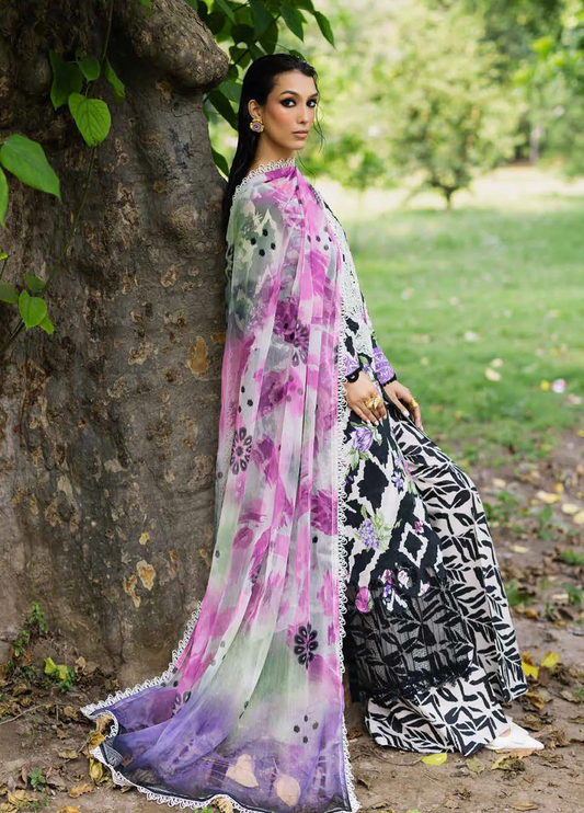 Nureh Chikankari Lawn Suits Unstitched 3 Piece D-05 Daily Delights