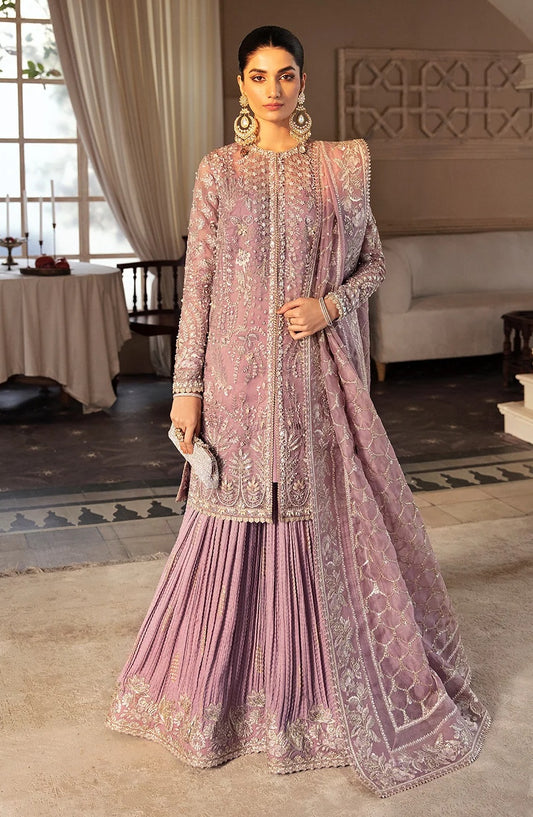 Soraya Luxury Organza Embroidered Unstitched 3PC Suit - SEHR