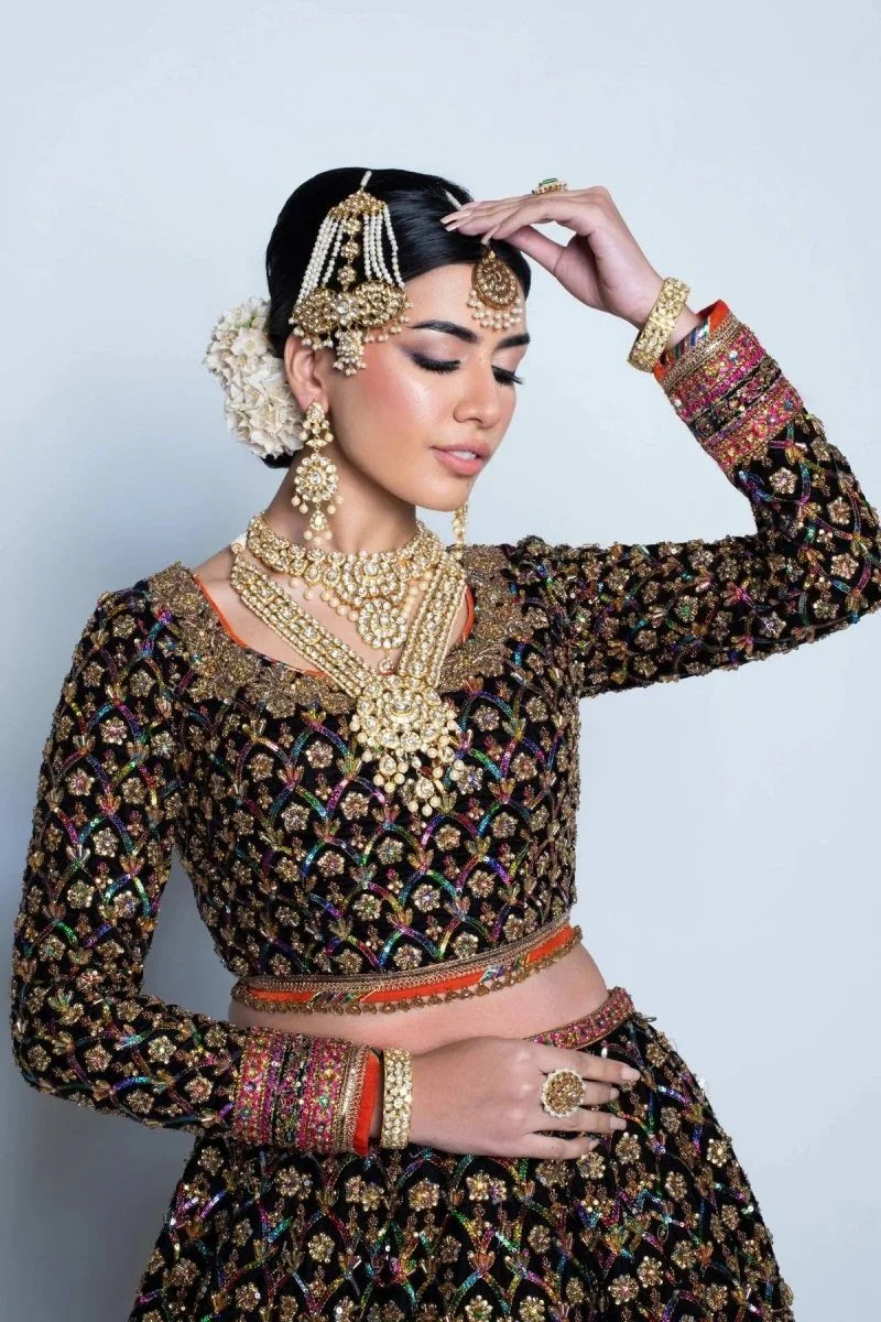 Fahad Hussayn Luxury Raw Silk Embroidered 3 Piece Unstitched Naushayz - 3 Pieces Raw Silk - Zainabjees