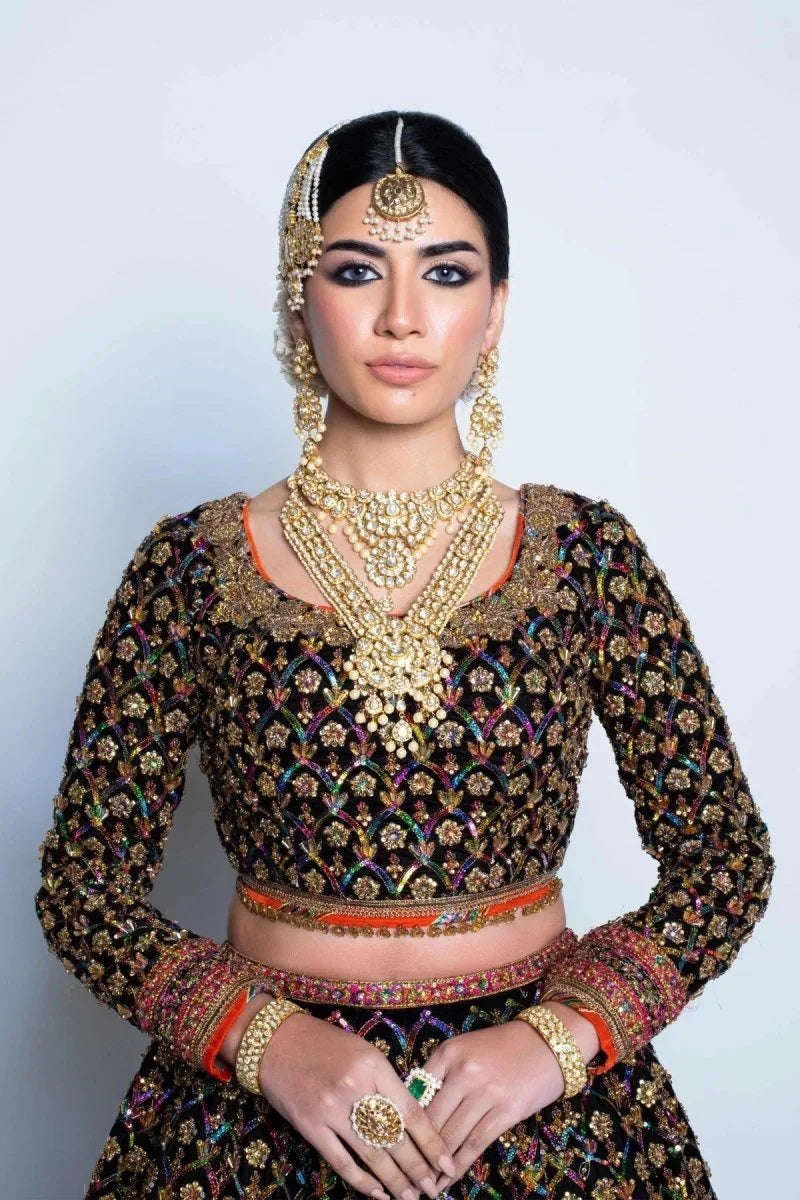 Fahad Hussayn Luxury Raw Silk Embroidered 3 Piece Unstitched Naushayz - 3 Pieces Raw Silk - Zainabjees