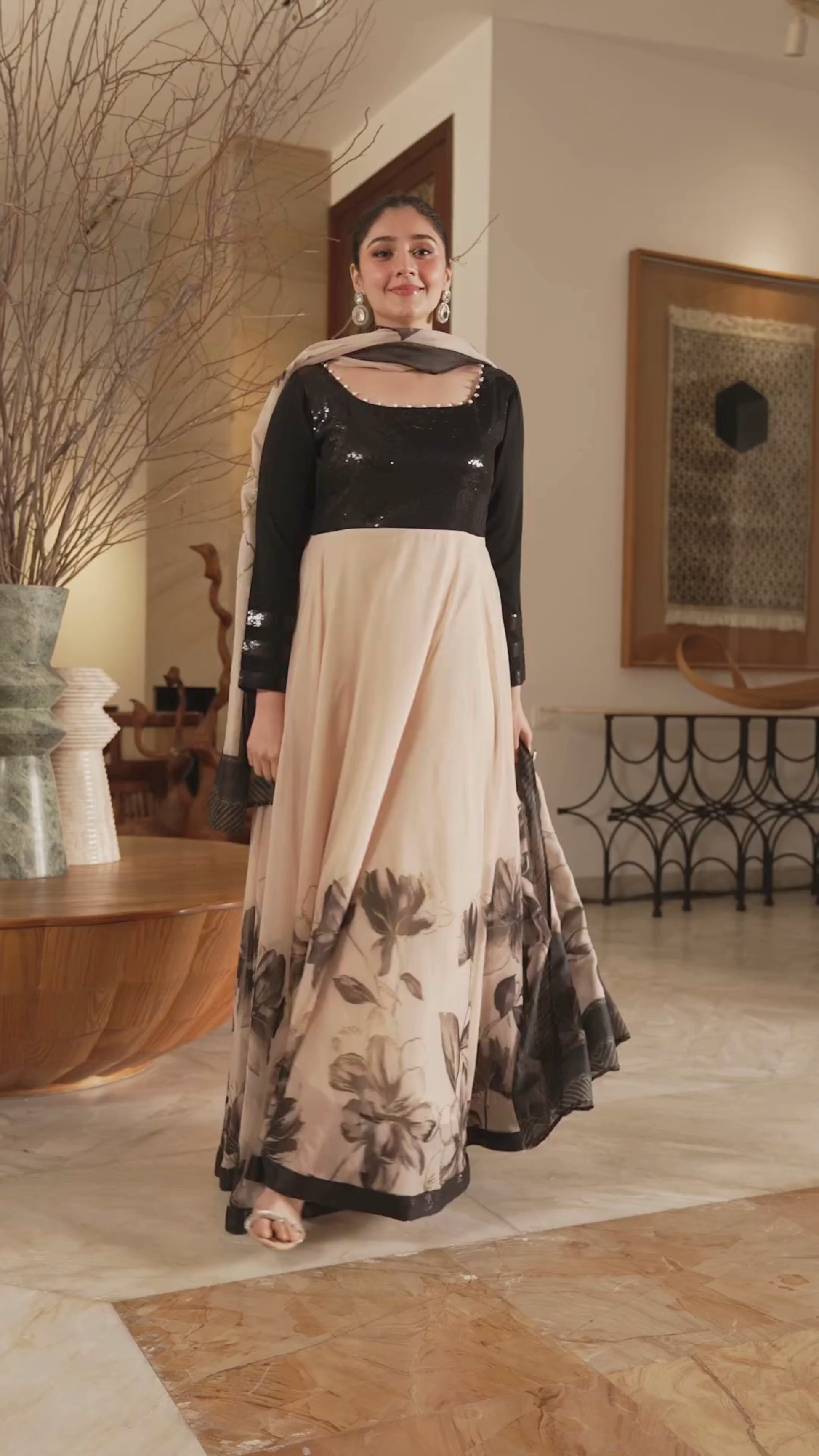 Lulusar Farail Dress - Luxury Silk Embroidered 3 Piece Unstitched