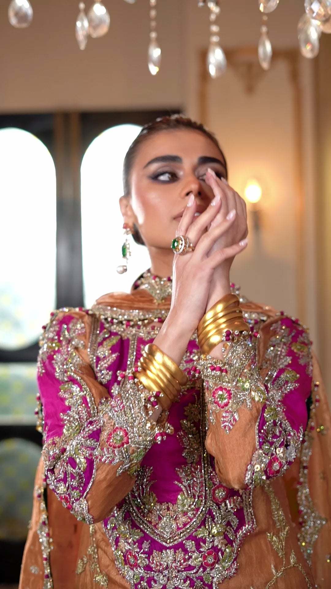 Sara Rohale Asghar Luxury Organza Hand Made 3 Piece Unstitched Sultanique SRA