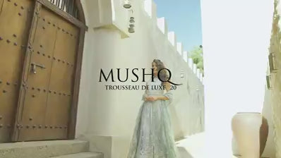 Mushq Luxury Net Embroidered Unstitched 3 Piece Ocean Wave MTL20-6