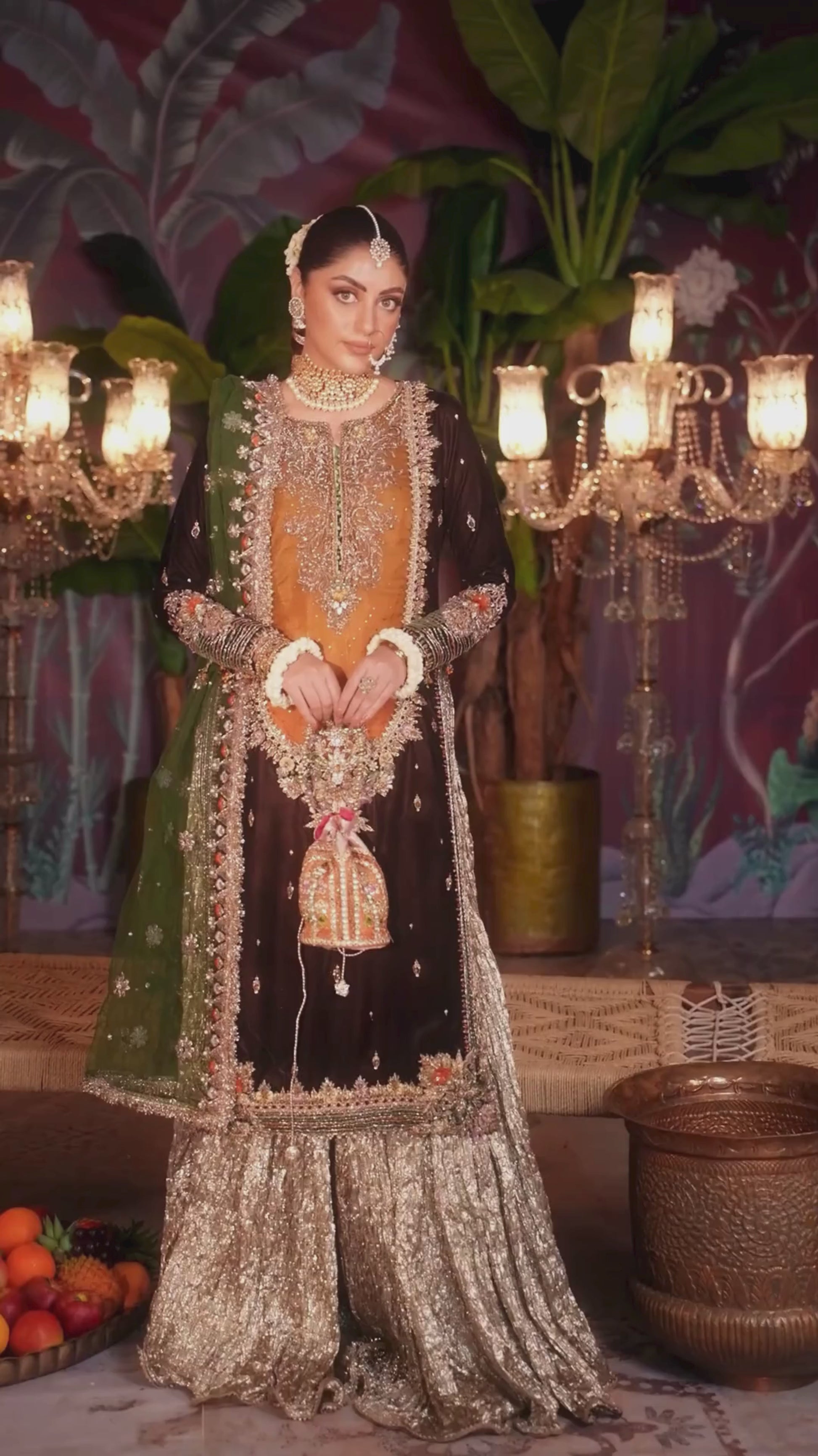 Khudabaksh Luxury Chiffon Embroidered Unstitched 3 Piece - P-265