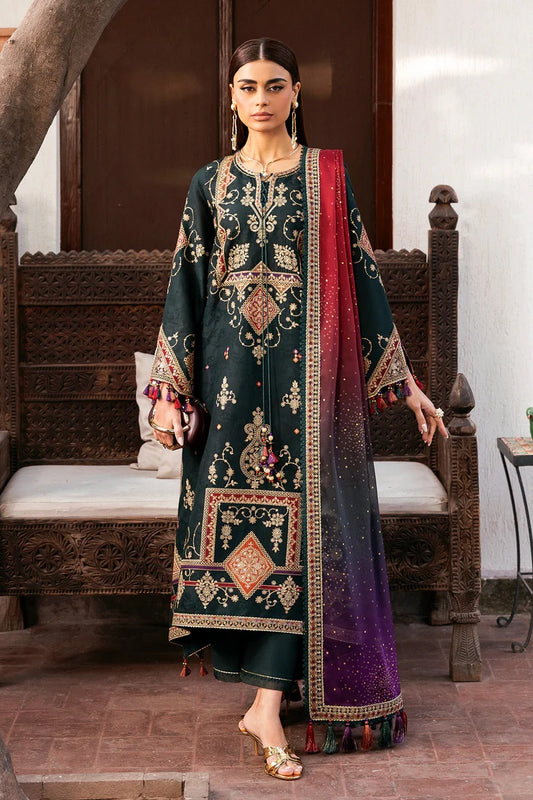 Jazmin Luxury Embroidered Lawn Unstitched 3Pc Suit SL26-D03
