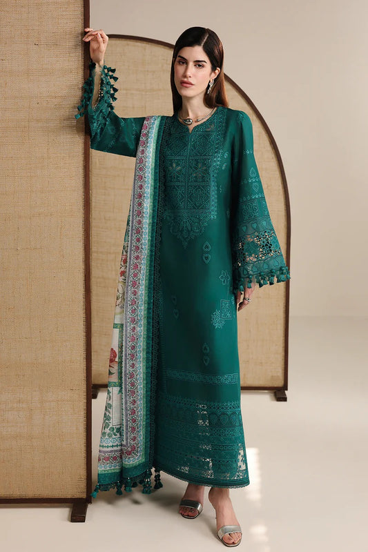 Jazmin Luxury Lawn Unstitched Embroidered 3Pc Suit JZ-IL26-D03