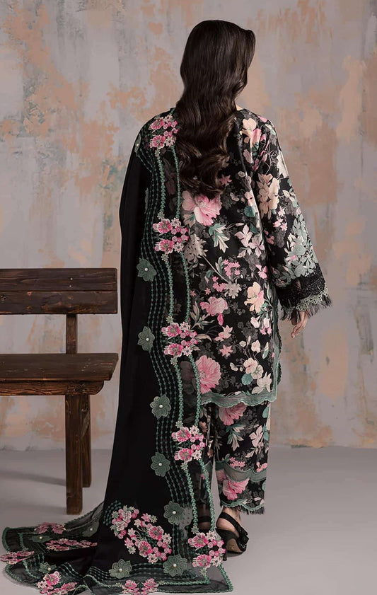 Poshkari Luxury Lawn Embroidered 3PC Unstitched Suit
