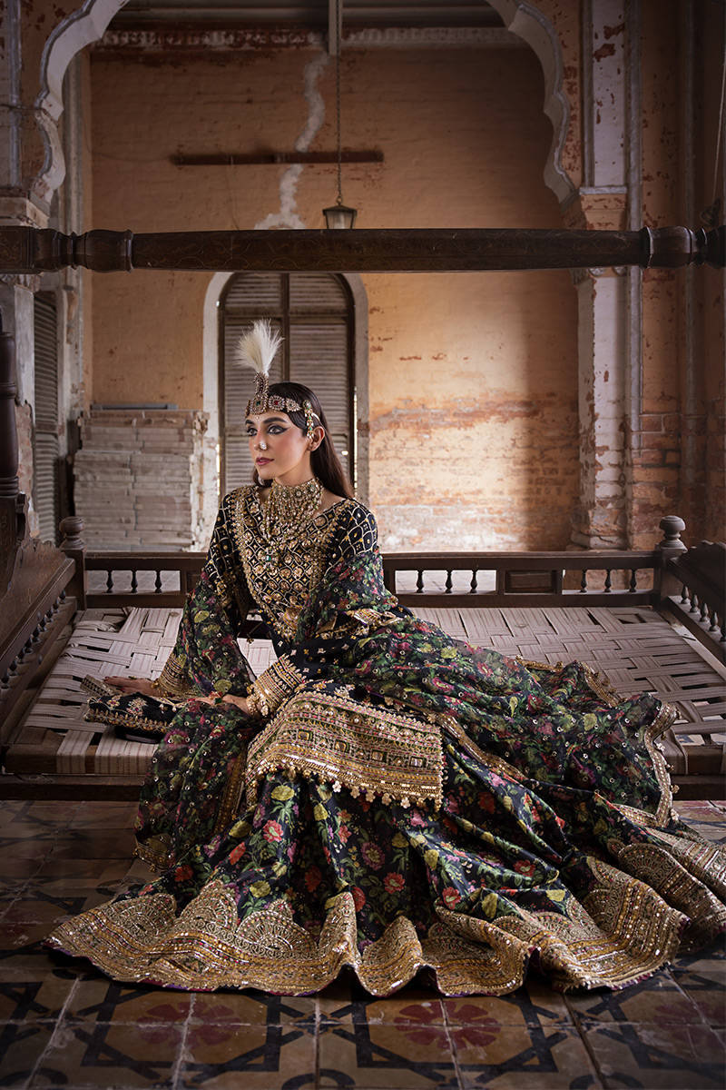 Zarlish by Mohsin Naveed Ranjha Embroidered Suits Unstitched 3 Piece MNR 24 Koyal Raw Silk
