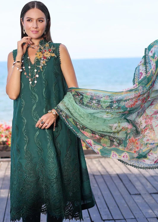 NOOR BY SAADIA ASAD LUXURY CHIKANKARI '23 - SUMMER LAWN - 3 PIECES UNSTITCHED - D1-B