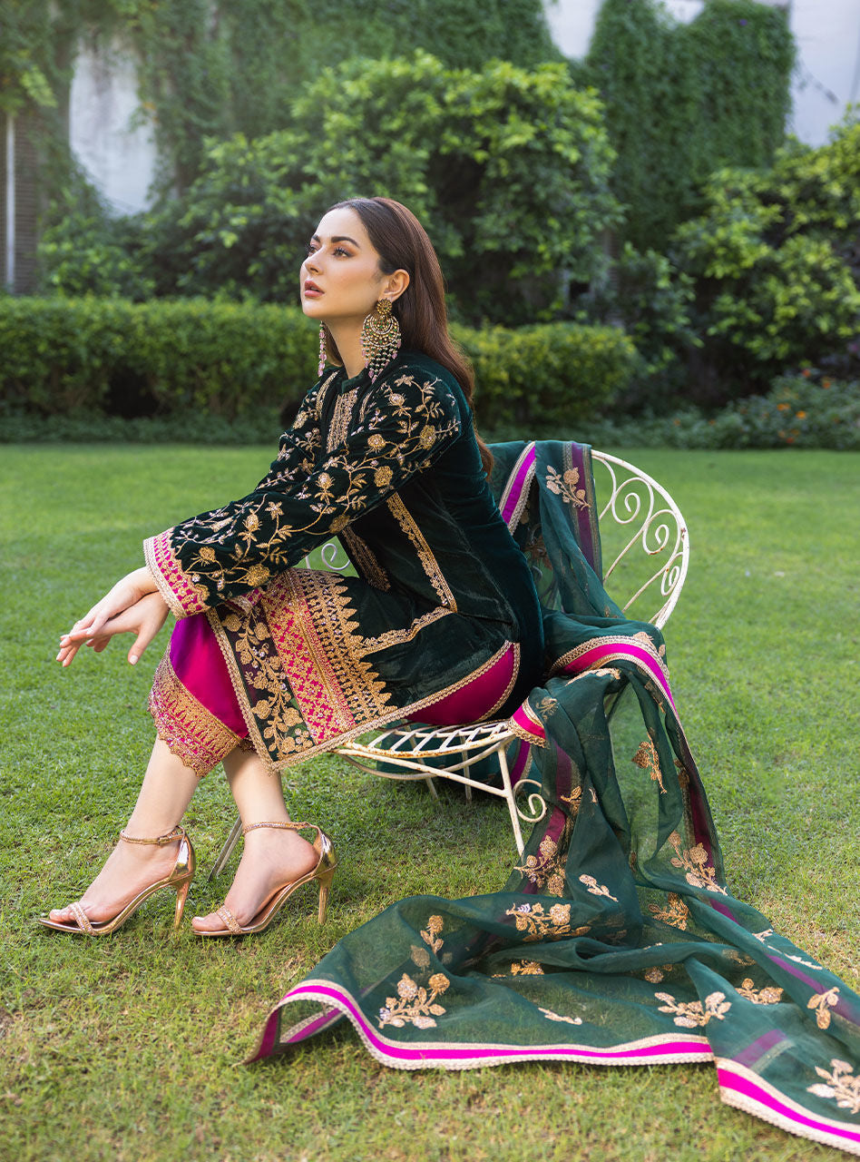 Zainab Chottani Velvet Collection Pareeshay 3 Pieces Unstitched Z-03