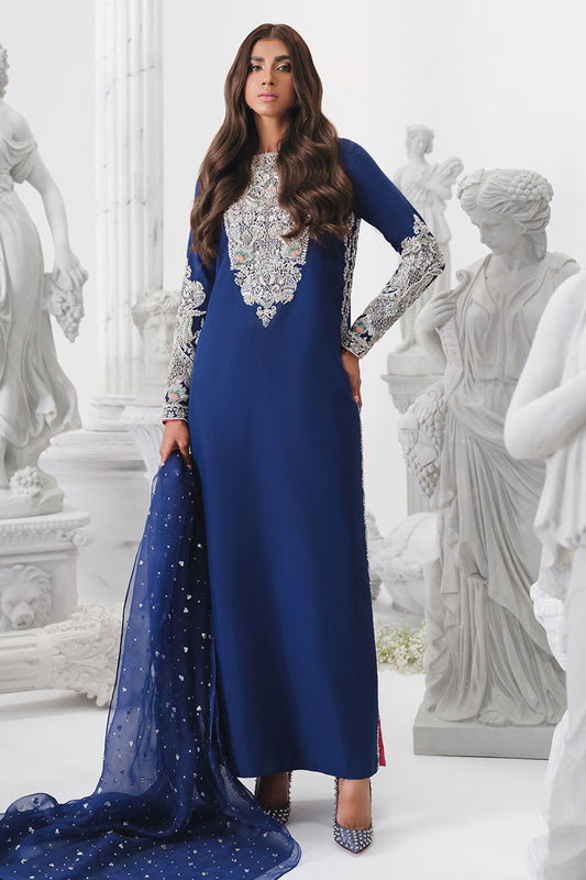 Khaka Hand Embroidered Raw Silk Collection Unstitched Astral