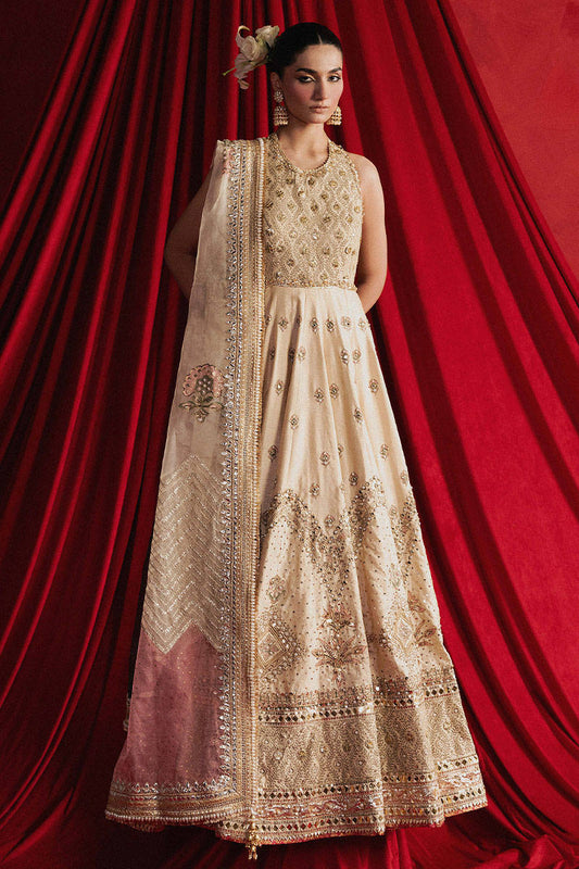 Mohsin Naveed Ranjha Luxury Hand Emblishment Raw Silk Collection MAHAJABEEN -33