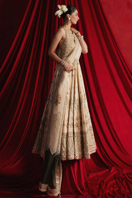 Mohsin Naveed Ranjha Luxury Hand Emblishment Raw Silk Collection MAHAJABEEN -33