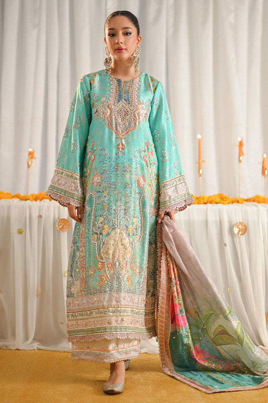 Ansab Jahangir Luxury Swiss Digital Printed & Embroidered Collection Faraal