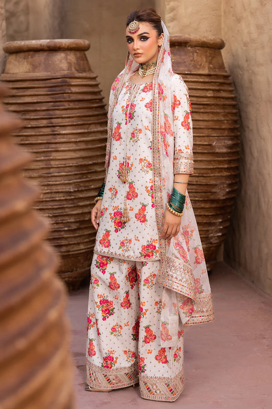 Charizma Crepe Silk Digital Print & Embroidered Collection CMA-5-071