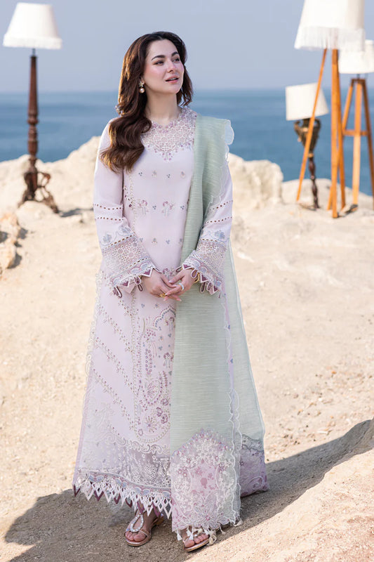 Qalamkar Sahil Kinare Luxury Lawn 3 Pieces Unstitched FP-08 Nia