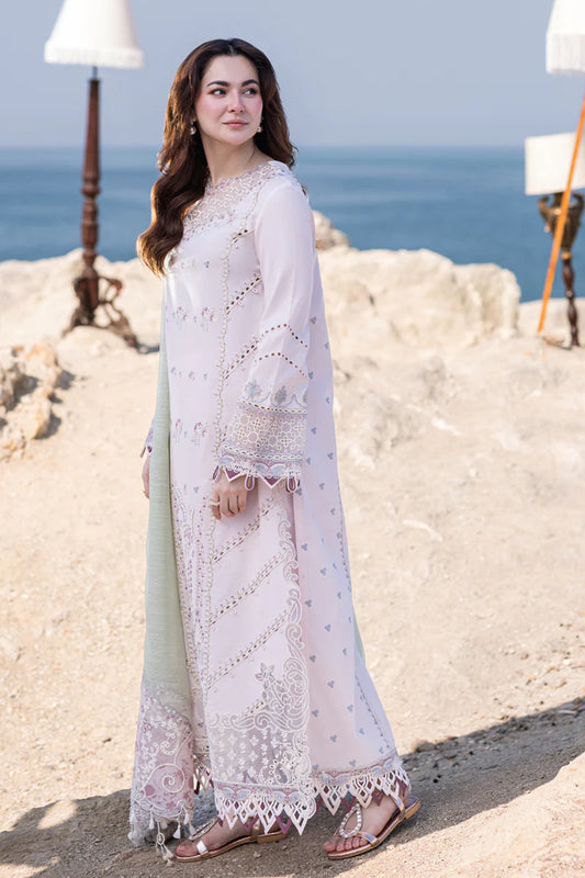 Qalamkar Sahil Kinare Luxury Lawn 3 Pieces Unstitched FP-08 Nia