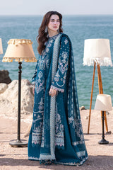 Qalamkar Luxury Lawn Embroidered 3 Pieces Unstitched Collection FP-16 KIRA