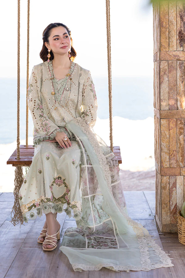 Qalamkar Luxury Lawn Eid Collection 3 Pc Unstitched FP-15 Rania