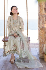 Qalamkar Luxury Lawn Embroidered Unstitched 3 Pieces Suit RANIA FP-15