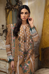 Sobia Nazir Embroidered Lawn Suits Unstitched 3 Piece SN23EL 3B - Luxury Collection