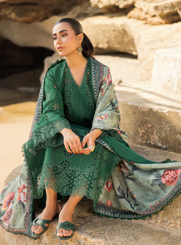 Zainab Chottani Embroidered Lawn Unstitched 3Pc Chikankari Suit D-01A Aysel