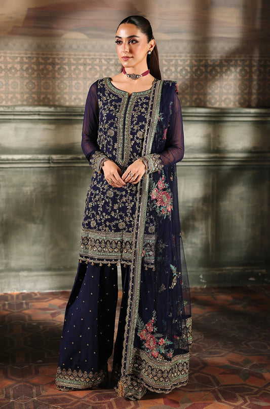 Charizma 𝐃𝐚𝐚𝐬𝐭𝐚𝐧-𝐞-𝐉𝐚𝐬𝐡𝐚𝐧 - Luxury Chifon Embroidered Unstitched 3 Piece