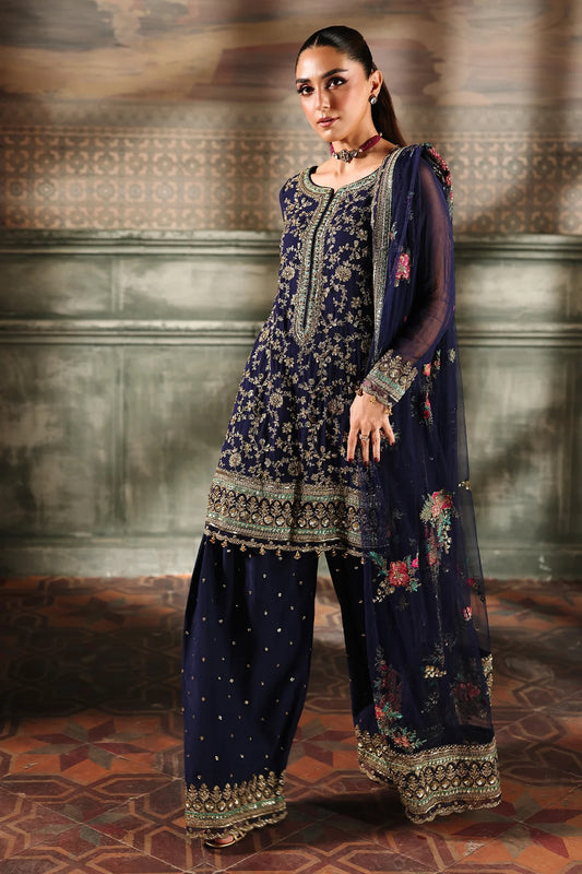 Charizma 𝐃𝐚𝐚𝐬𝐭𝐚𝐧-𝐞-𝐉𝐚𝐬𝐡𝐚𝐧 - Luxury Chifon Embroidered Unstitched 3 Piece